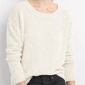 Gap Chenille Crewneck Sweater Women’s Snow Cap Cream XSmall